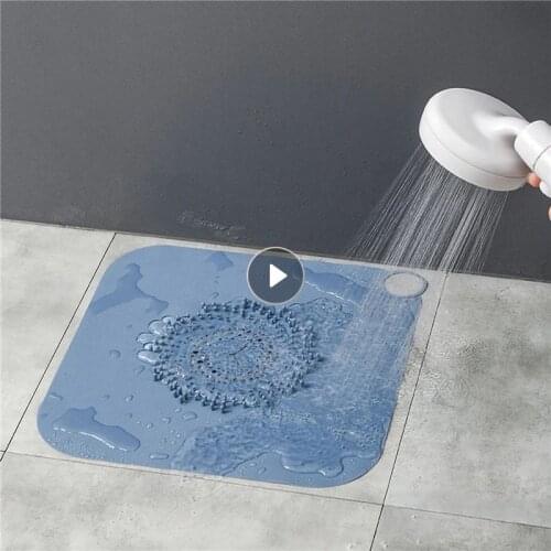 Bathroom Silicone Drain Hair Catcher Kitchen Sink Strainer Bathroom Shower Sink Stopper Home Drain Cover Pads Hair Trap Filter
