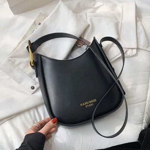 Simple Style Handbags Women Bags Designer Sac A Main Women Messenger Bags Female Leather Bucket Shoulder Bag Crossbody for Girls
