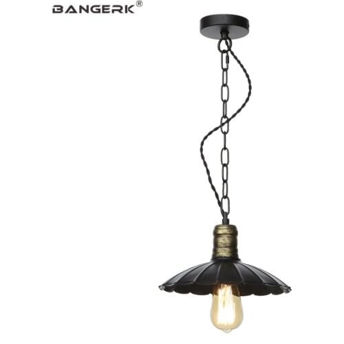Industrial Retro LED Pendant Lamp Loft Decor Iron Hanging Light Fixtures E27 Edison Dining Room Bar Home Lighting Luminaire