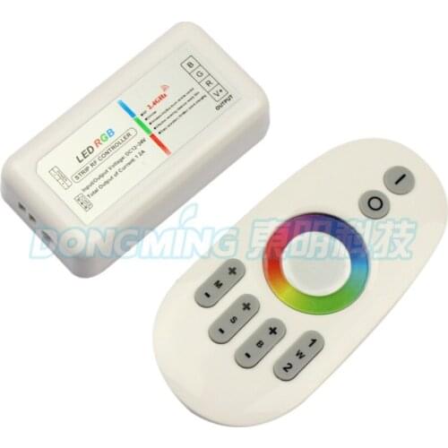2.4G RGB LED controller Touch pannel LED controller 12V/24V 12A Wireless 2.4G Finger touch ring Remote 288Watt for LED RGB Strip