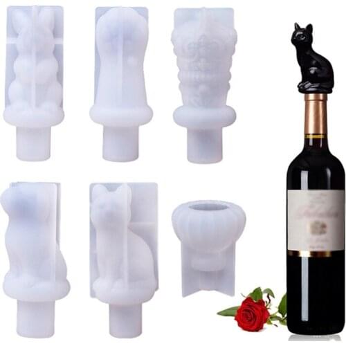 Stoppers Mold Upgraded Silicone Reusable Wine and Beverage Bottle Stopper Mold Wine Outlet Bottle Cover Mold