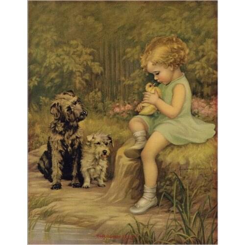 Embroidery Counted Cross Stitch Kits Needlework - Crafts 14 ct DMC Color DIY Arts Handmade Decor - My Duckling