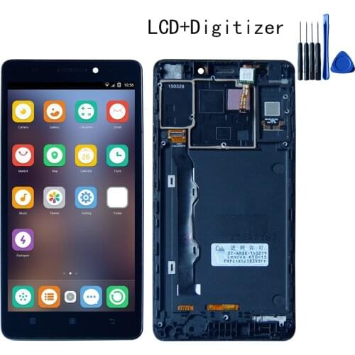 High Quality Touch Screen Digitizer LCD Display Assembly For lenovo K50-T5 K3 Note 5.5" 1920*1080 Black Frame Free Shipping