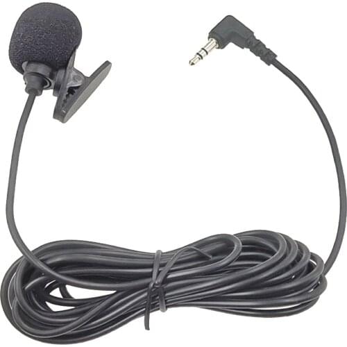 Clip-on Lapel Lavalier Mic Microphone 3.5mm Omnidirectional for Desktop Computer