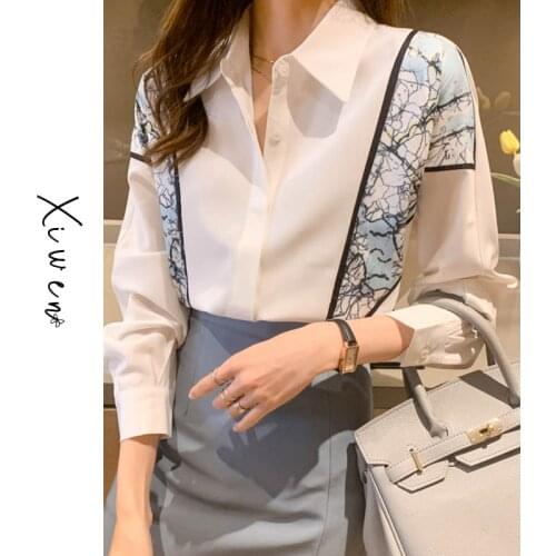 Shirt Womens Design Sense Niche 2021 Spring Retro Chinese Style Loose Long Sleeve Shirt Professional White Chiffon Shirt
