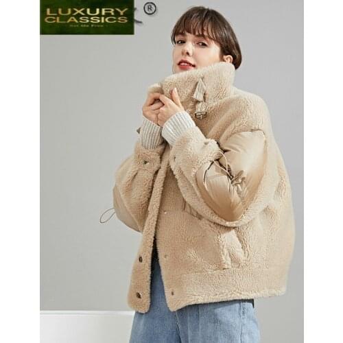 Costumes Womens Down Jacket Winter Clothes Women 2021 Wool Coat Female Autumn Parkas Velvet Womenswear Mujer Chaqueta LXR267