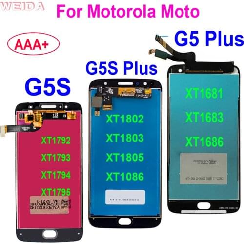 AAA+ For Motorola Moto G5S Plus LCD XT1802 XT1803 XT1805 XT1086 G5 Plus XT1686 XT1681 XT1683 Lcd Display Touch Screen Assembly