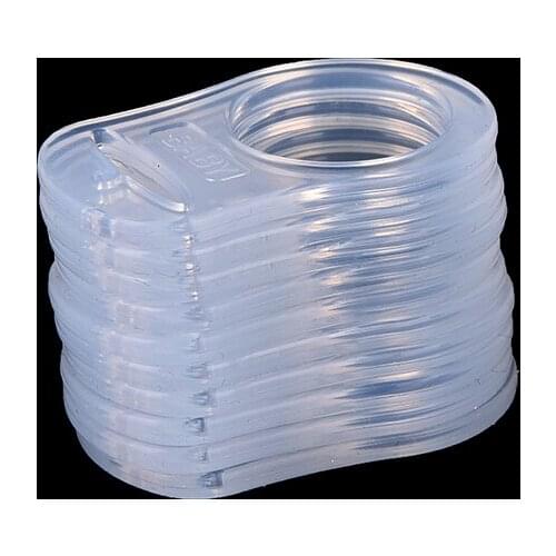 10Pcs/lot Clear Color Silicone Baby Infant Born Mam Pacifier Adapter Rings Dummy Clip Adapter Chain Pacifier Holder