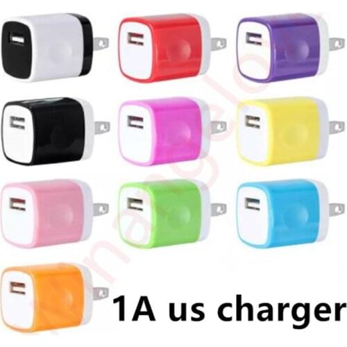 100pcs 5V 1A Dual Color US Plug Home Wall usb Charger Adapter For iPhone X 8 7 6 5 for Samsung s6 s7