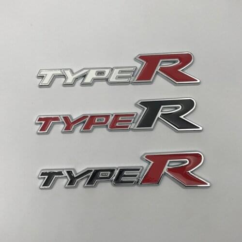 3D metal type r Car EMBLEM Quality Badge sticker logo typer