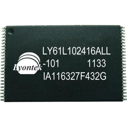 5pcs New ORIGINAL LY61L102416ALL-10I 16M High Speed SRAM 1M x 16 TSOPI(48) 10ns 2.7 to 3.6V -40 - 85°C