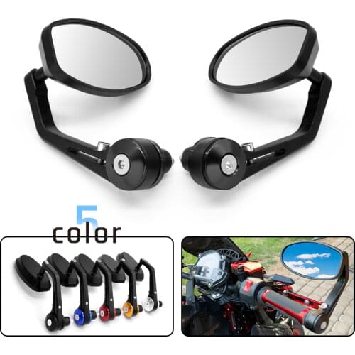 7/8" Motorcycl Side Mirrors Handle Bar End CNC Aluminum Rearview Mirror For YAMAHA mt07 mt09 fz07 fz09 mt/fz 07 09 mt10 xsr 700
