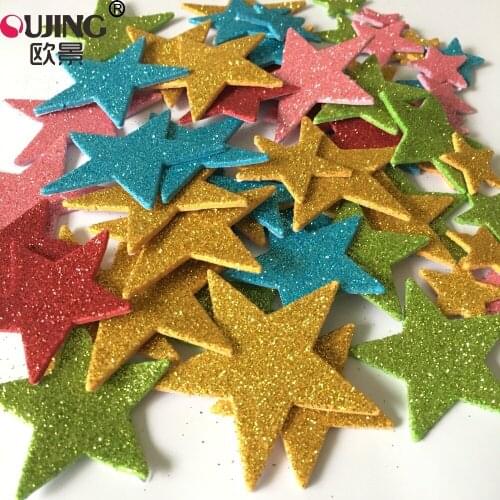 70pcs/set 3D Colorful Shine Stars Wall Stickers For Kids Room Nursery Wall Decals Boys Girl Gifts Home Festival Decor Art Mural