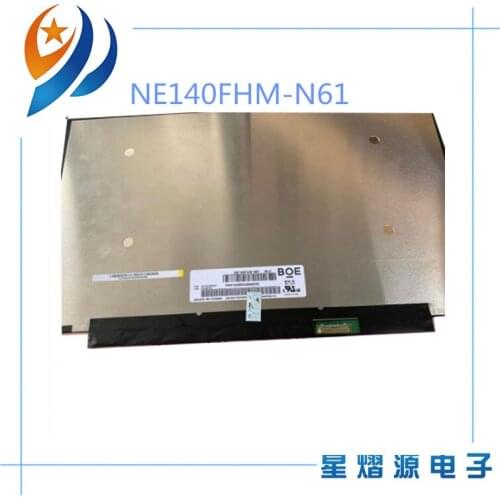 72% color LCM IGZO TFT-LCD Screen NE140FHM-N61 FIT NV140FHM-N61 FOR LENOVO T460S T480 Luminance 400cd/m² Contrast Ratio 1500:1