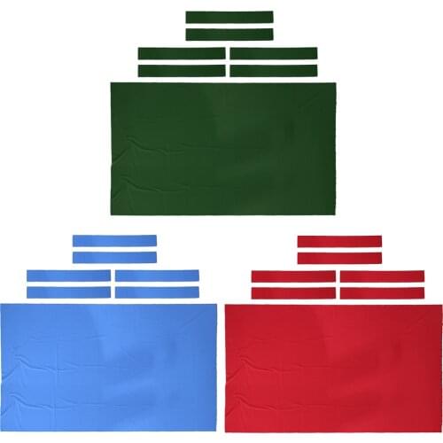 Professional 9 ft Pool Table Felt + 6 Felt Strips Billiard Snooker Cloth Felt for 9 Foot Table 0.6mm Billiards Accessories