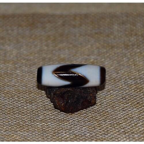 Tibet Feng Shui Agate DZI Bead Copper Wire Inlaid Black/White Tiger Teeth Totem Male&Female Amulet Jewelry DIY Free Shipping