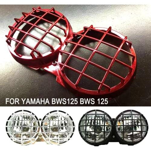 Front Headlight Cover For Yamaha Zuma BWS125 BWS 125 Mesh Grille Lampshade Vintage Headlight Protector Retro Grille Lampsh