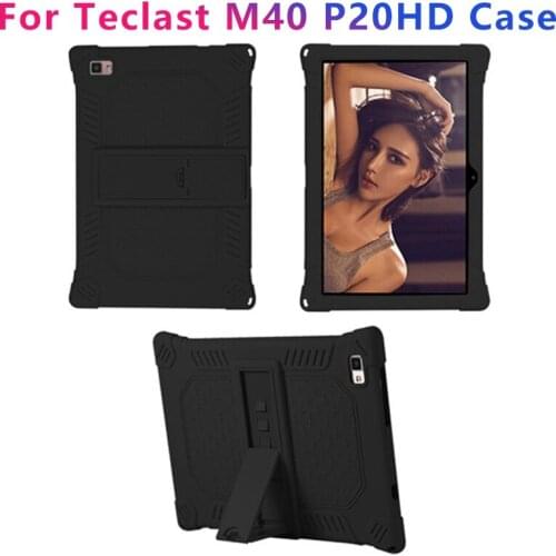 For Teclast M40 Case P20HD Case 10.1 Inch Tablet Protection Silicone Case Adjustable Tablet Stand with Capacitive Pen
