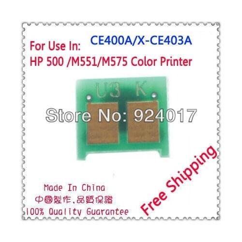 For HP CE400A 507A CE400X 507X CE401A CE402A CE403A 507 400 401 402 Toner Chip,For HP 500 M551 M575 551 575 Printer Toner Chip