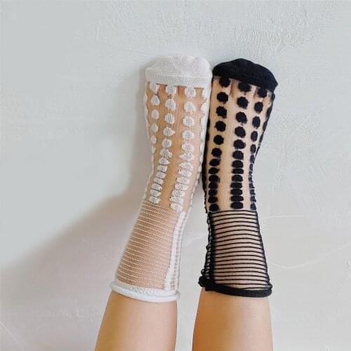 Kids Summer Cotton Knee High Socks Children Toddler Girls Boys Funny Mesh Cute Anime Tube Transparent Long Sock Baby Accessories