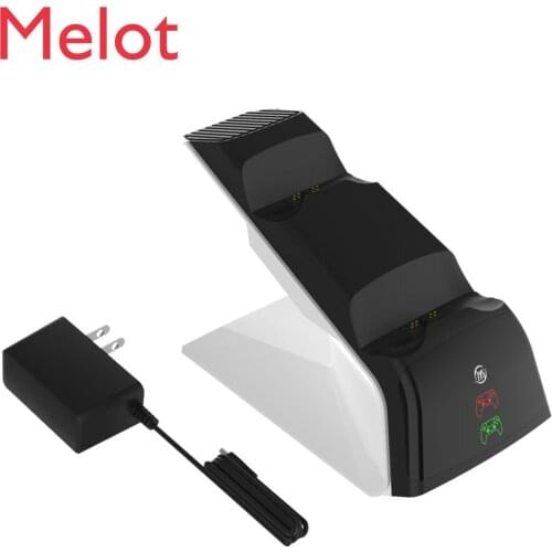 For Ps5 Handle Touch Point Charging Base Wireless Handle Double Chargers Charger with LED Light