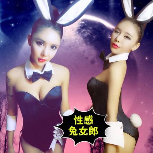 Adult Women Sexy Bunny Costume Halloween Rabbit Girl Cosplay Costume bar Ds Erotic Party Outfit Fancy Babydoll Bunny Jumpsuit