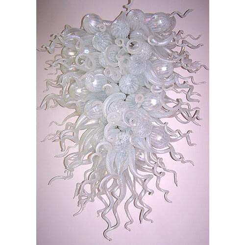 Dale chihully blown glass chandelier with LED light beige big chandelier lighting