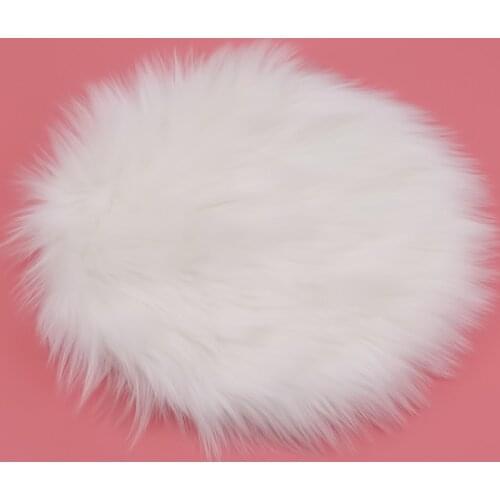 High Quality Faux Fur Carpet Chair Cover Bedroom Faux Mat Seat Pad Plain Skin Fur Plain Fluffy Area Rugs Washable