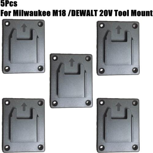 Bracket For Milwaukee M18 / For DEWALT 20V Tool Mount / Hanger / Holder/ Bracket Saw Socket Storage Rack Power Tools Organizer