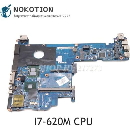 NOKOTION For HP Elitebook 2540P Laptop Motherboard I7-620M CPU DDR3 598765-001 KAT10 LA-5251P MAIN BOARD