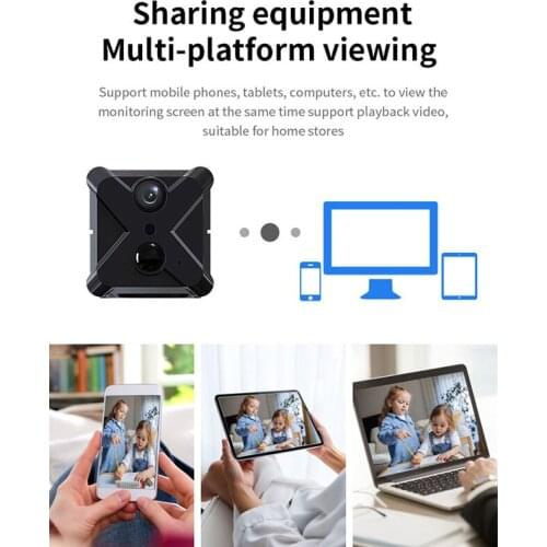 X9 FULL HD 1080P Mini Camera Wifi Camera Home CCTV AI Human Pet Security Night Vision IP Webcams Surveillance Camera Monitor