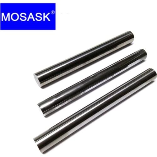 MOSASK 1pcs HRC60 100L 4mm 6mm 8mm CNC Lathe Tungsten Metal Working Steel Bar Carbide Presion Grinding Round Rod