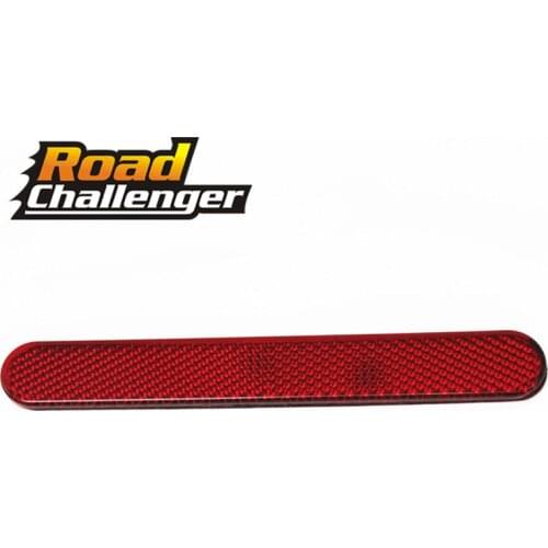 Motorcycle Red Visibility License Plate Reflector Reflective Stickers 1 pcs For Harley Sportster XL 883 1200 2007-up ABS Plastic