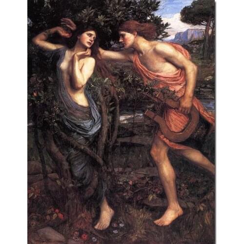 Portrait art Apollo and Daphne John William Waterhouse paintings home decor High quality Hand painted