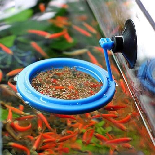 New Aquarium Feeding Ring Fish Tank Station Floating Food Tray Feeder Square Circle Accessory Water Plant Buoyancy Suction Cup 2