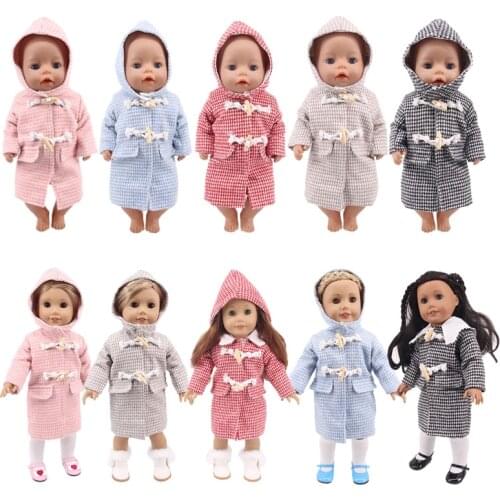 Luckydoll Doll clothes Three-Piece Suit Shirt+ Jacket + Pants For For 18 Inch American&43Cm Baby New Born Doll Generation , Gift
