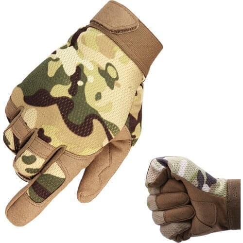 Hot Motorcycle Gloves Military Full Finger Moto Protective Gear Motobike Enduro Riding Dirt Bike Non-slip Gloves 2020 Newest