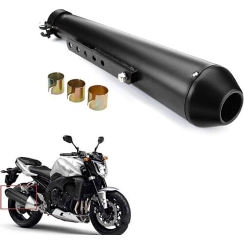 N0HF Easy Installation Exhaust Mufflers Silencer Pipe 45.5cm Length Exhaust Pipe Compatible with Most Motorcycle