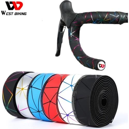 Anti-Slip Road Bicycle Handle Tape PU EVA Wear-Resistant Bike Handlebar Tape Steering Wheel Cover Handle Bar Tape Belt Cycling A