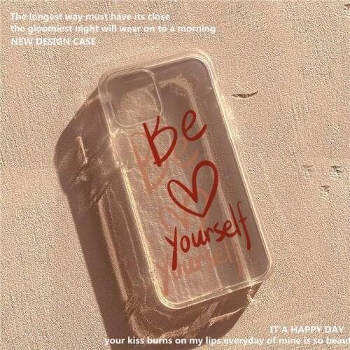 Comic Cute Cartoon Clear Case For Iphone 11 12Pro Trendy Label Girl Mobile Phone Shell XR XS 7 8 Plus Soft Transparent Tpu Cover