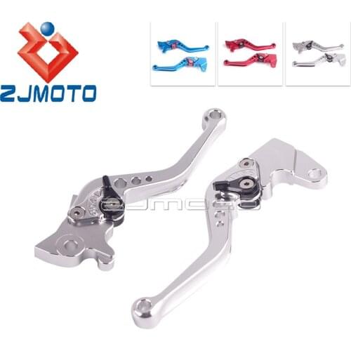 Pair 2pcs Motorcycle Scooter Brake Clutch Levers For Yamaha JOG 100 CNC Aluminum Motorbike Clutch Lever Silver Blue Red