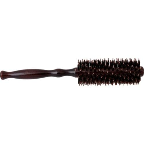 Bristle Combs Pro Salon Round Comb Curly Hair Massage Comb Gourd Roll Pear-Head DIY Natural Wood Hairstyling Brushes