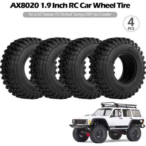 4PCS AX8020 1.9 Inch RC Car Wheel Tire Rc Car Parts For 1/10 Tra-xxas TF2 Redcat Rc-4wd Tamiya scx10 D90 Hpi Crawler