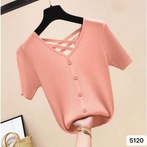 Skyenunim Women's Knitted T-shirts