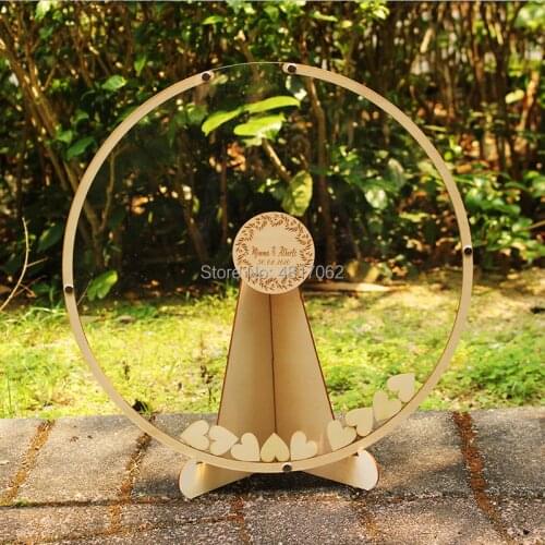 Wedding Guest Book Circle Shape Wedding Guest Book Alternative, Wedding, Wedding Drop Box, Wedding Guest Book Alternative