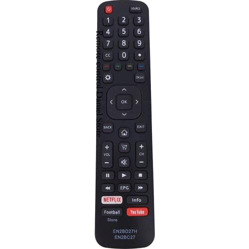 LED Smart TV Remote for Hisense Smart TV Remote control EN2BC27 EN2BD27H with NETFLIX YouTube Fernbedienung