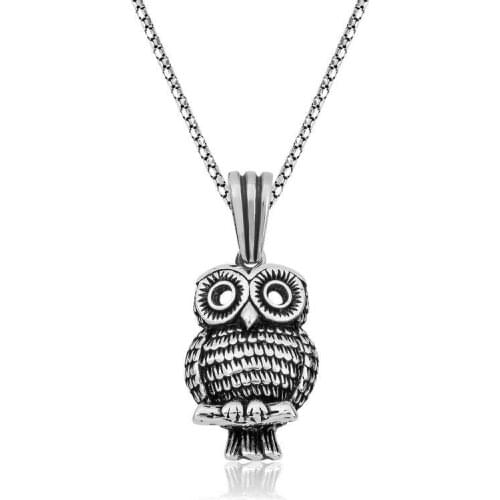 Tevuli 925 Sterling Silver Owl Necklace