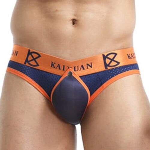 Mens Sexy Underwear Low Rise Stretchy Briefs Breathable U-Bulge Cup Pouch Underpants Hollow Comfortable Male Briefs Clothes New