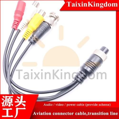 Water proof and high temperature resistant aircraft terminal adapter BNC / DC / RCA integrated connector