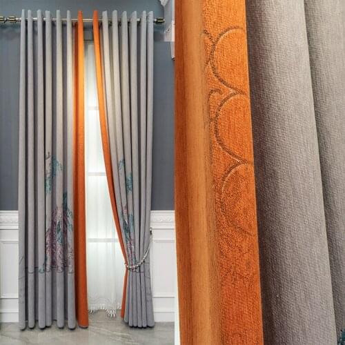 2020 Chinas high-end splicing villa curtains are used for hotel apartment doors windows new products with quality and quantity